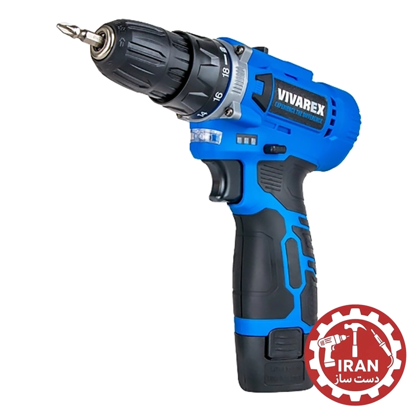 دریل شارژی ٢ باطری بدون لوازم VR1215V-2B