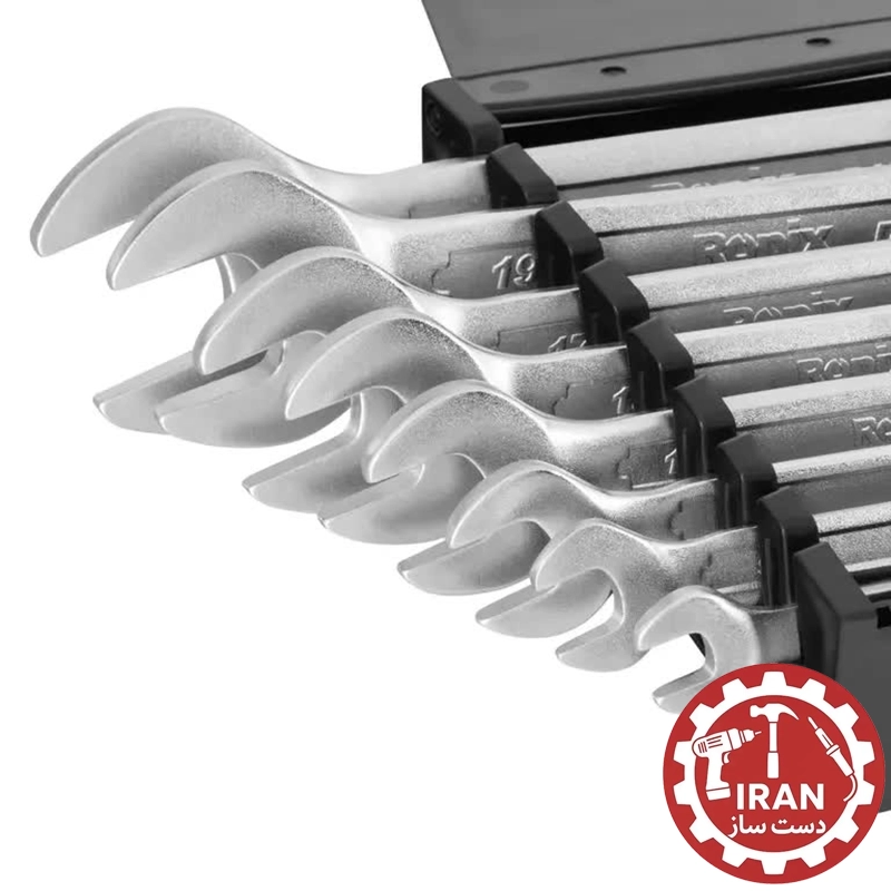 مجموعه 8 عددی آچار دو سر تخت مدل RH-2201  (1.8) رونیکس
