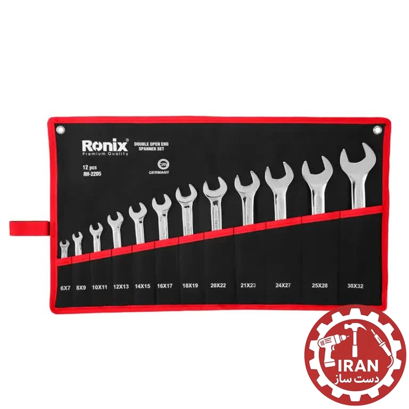 آچار سری 12 عددی دوسرتخت کیفی مدل RH-2205  (NA)